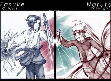 Sasuke Vs Naruto By Kairushiaru On Deviantart