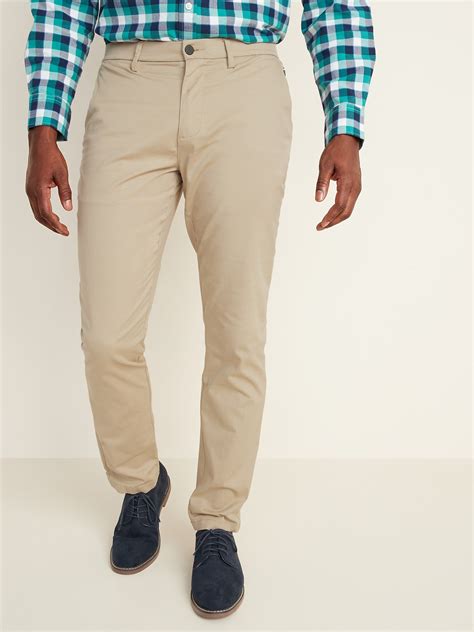 Old Navy Slim Built In Flex Ultimate Tech Chino Pants For Men Beige