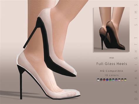 The Sims Resource Full Glass Heels