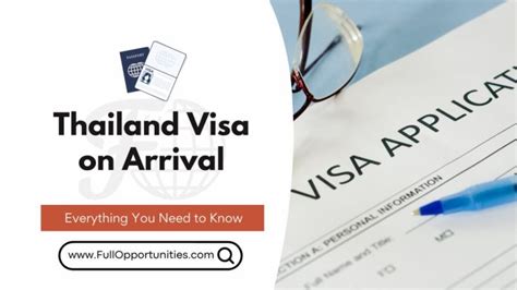 Thailand Visa On Arrival Everything You Need To Know