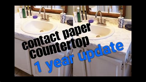 See how it stands up to the test of time and kids in a bathroom. **ONE YEAR UPDATE** DIY Marble Contact Paper over Formica ...