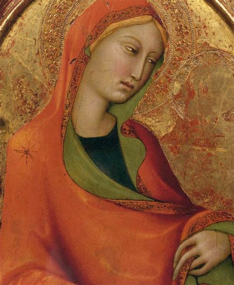 Lippo Memmi St Mary Magdalen Detail C 1325 Tempera On Wood Musée