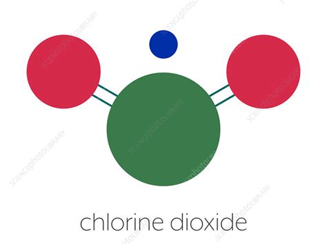 Chlorine Dioxide Molecule Illustration Stock Image F0278324 Science Photo Library