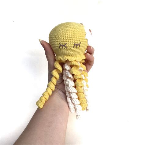Crochet Plush Jellyfish Toy For Preemie Birthday T Soft Toy Etsy