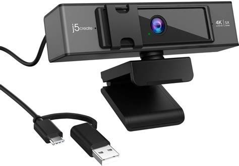 J5create Usb 4k Ultra Hd Webcam With 5x Digital Zoom Remote Control
