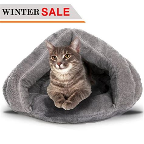 Soft Fleece Self Warming Cat Bed Warm Sleeping Bed For Cats Winter Pets