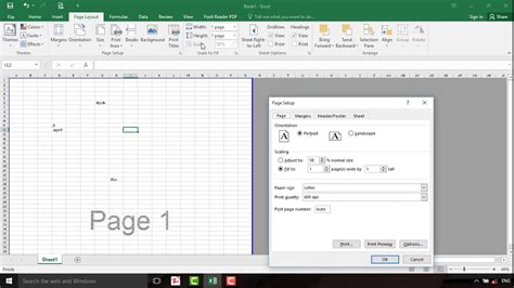Page Setup In Excel 2019 Part 2 Youtube