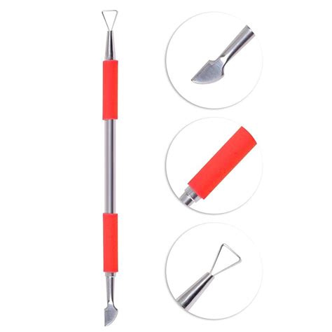 Dual Function Cuticle Pusher Manicure Tool Cuticle Removal Device