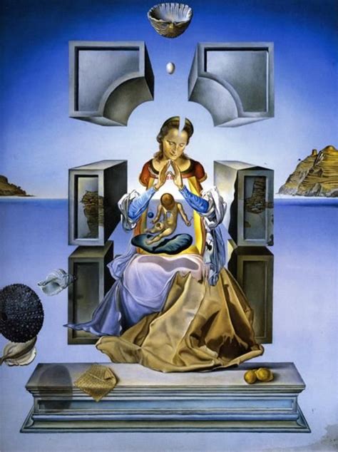 The First Study For The Madonna Of Port Lligat By Salvador Dali On
