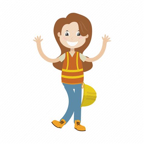 Architect Engineer Girl Icon Download On Iconfinder