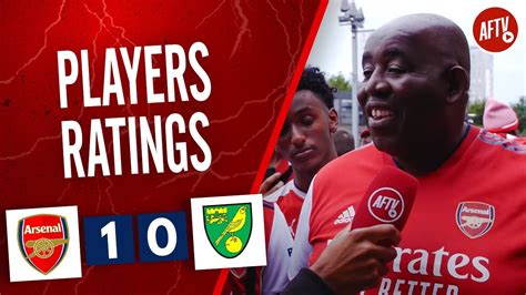 Arsenal 1 0 Norwich Players Ratings Youtube