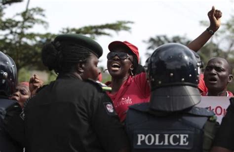 Six Months After Girls Abducted Nigerians Protest Near Presidents House World News Firstpost