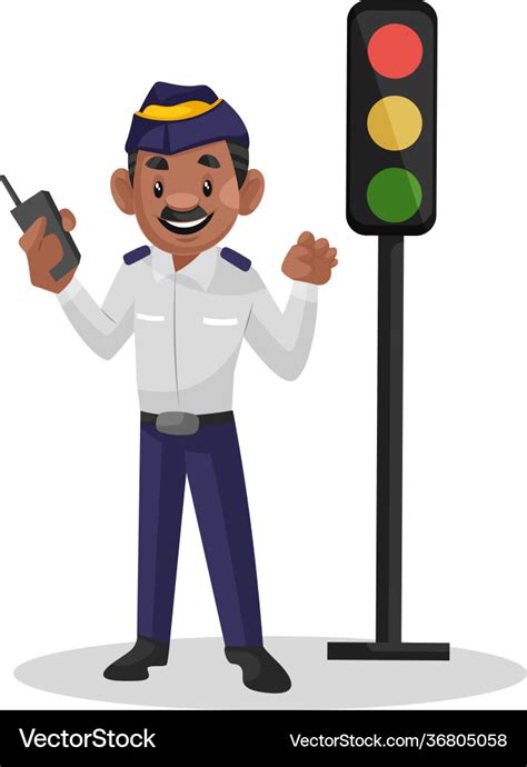 Indian Traffic Police Clipart