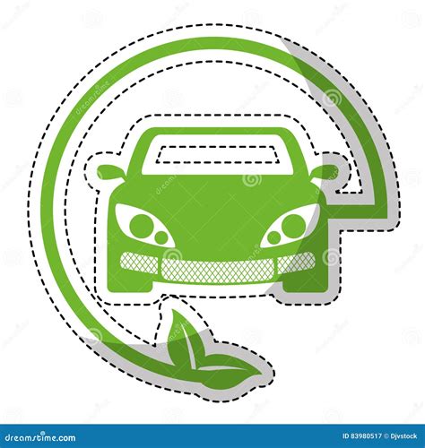 Eco Friendly Car Icon Image Stock Illustration Illustration Of