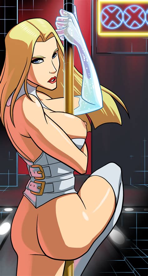 X Men Stripper Pole Dancing Emma Frost White Queen Porn