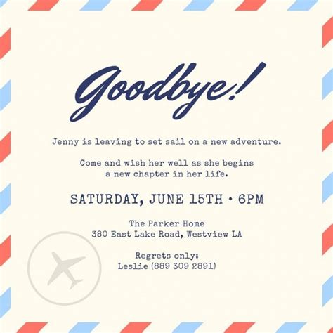 10 Important Life Lessons Leaving Party Invitation Template Taught Us