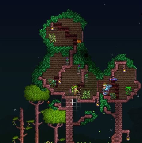 Dryads Treehouse Im New To Building In Terraria So Any Tips Are Welcome Rterraria