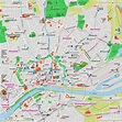 Frankfurt top tourist attractions map - Frankfurt am Main, Germany city ...