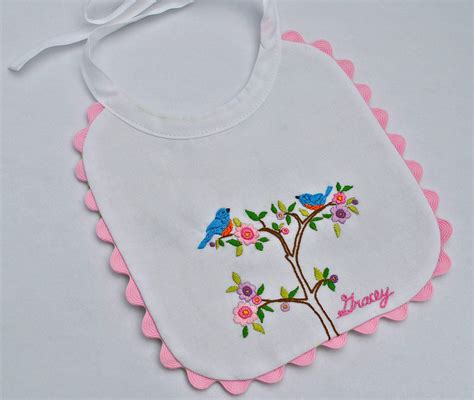Hand Embroidered Bib Bebek Eşyaları Bebek