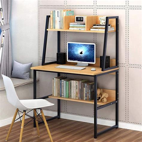 Commendable Small Computer Desk With Bookshelf Mesas Para Pequenos