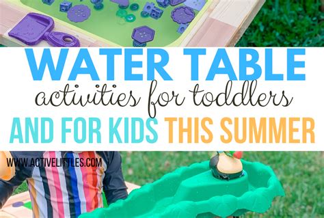 Water Table Activities For Toddlers And For Kids Active Littles