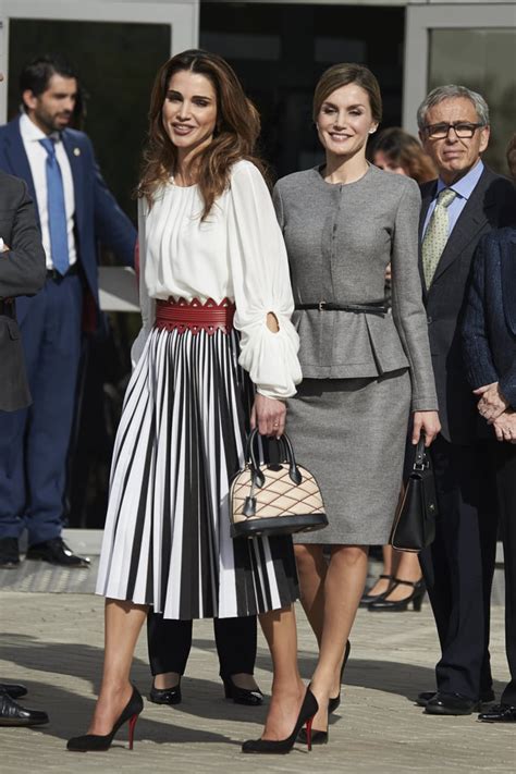 Queen Letizia And Queen Rania Wear Chic Fall Outfits Popsugar Latina