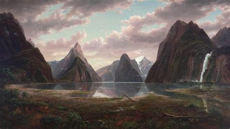Milford Sound New Zealand 1877 1879 By Eugene Von Guérard The