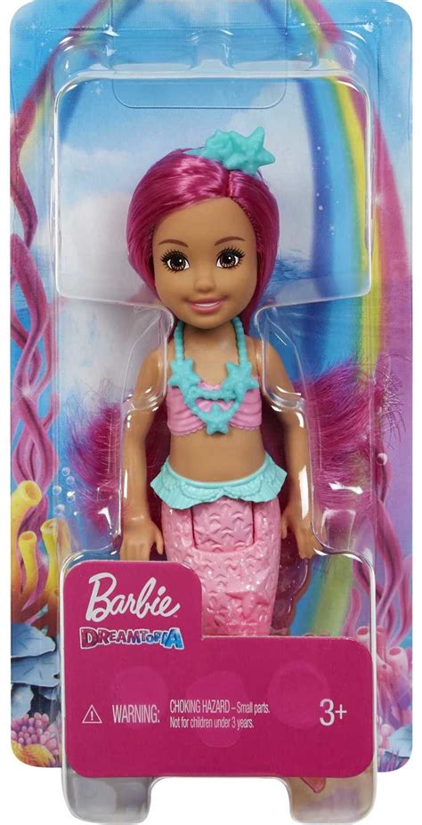 Buy Barbie Dreamtopia Chelsea Mermaid Doll 65 Inch With Pink Hair And Tail Online At Lowest