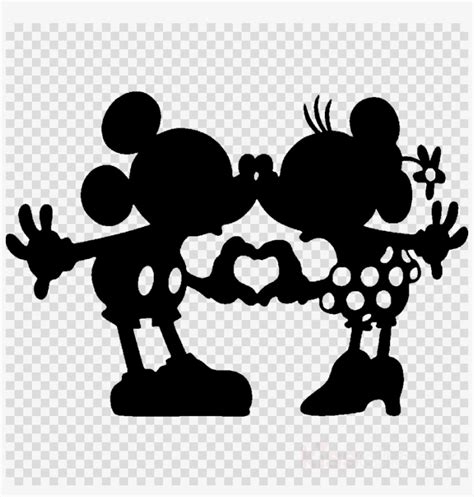 Mickey And Minnie Silhouette Clipart Mickey Mouse Minnie Mickey And