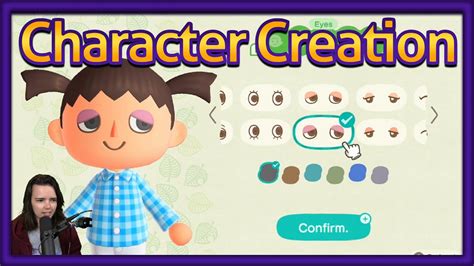Animal Crossing New Horizons Character Creation Youtube