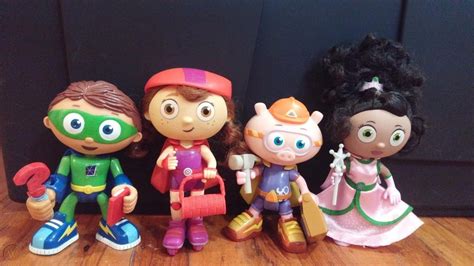 Pbs Super Why Princess Presto Wonder Red And Alpha Pig Figures All