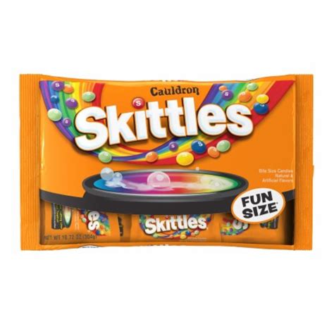 Skittles Fun Size Halloween Cauldron Bite Size Candies 1072 Oz Kroger