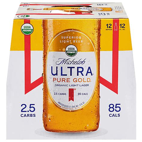 Michelob Ultra Beer Organic Lager Light 12 Ea Beer Mathernes Market
