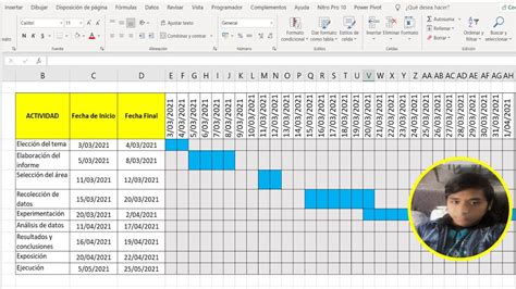 Como Hacer Un Cronograma Automático De Actividades En Excel Youtube