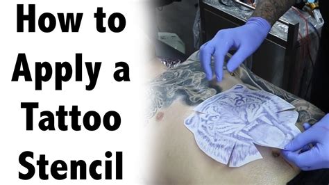 How To Apply A Tattoo Stencil How To Use Tattoo Transfer Paper Youtube