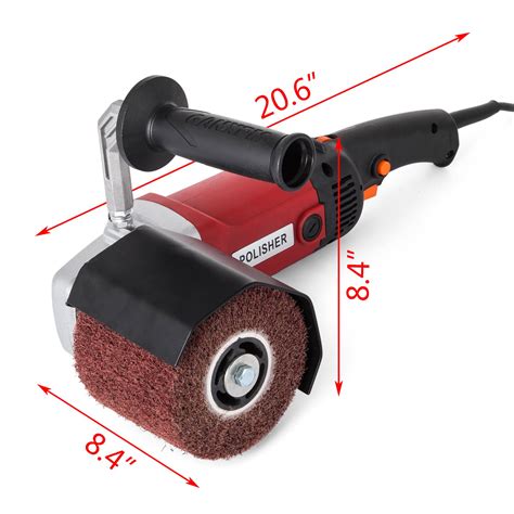 1200w Burnishing Polishing Machine 4 Wheel Polisher Brush Wheels Stain