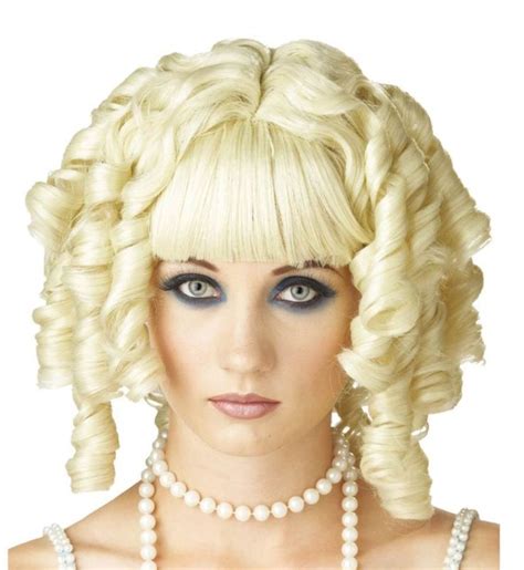 Ghost Doll Ringlets Curl Hair Adult Costume Wig Blonde Fancy Dress Wigs Doll Wigs Blonde