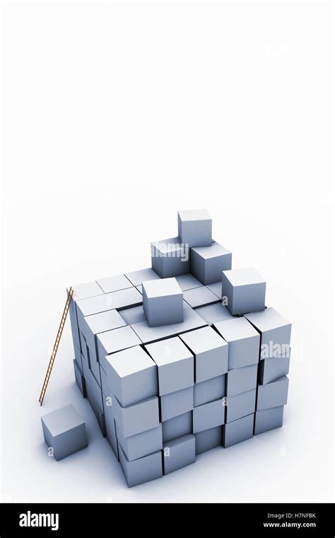 Building The Perfect Cube Stock Photo Alamy