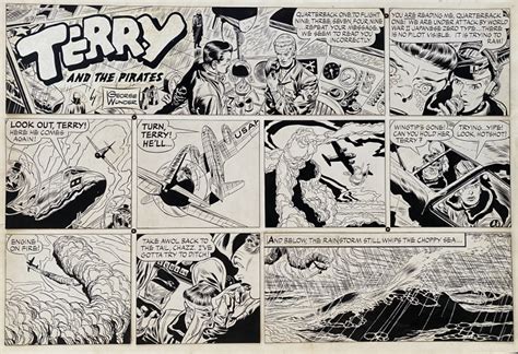 George Wunder Milton Caniff Terry And The Pirates Sunday 11 Janvier