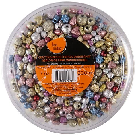 Bead Landing™ Crafting Beads Assorted Multi Colored Metallic