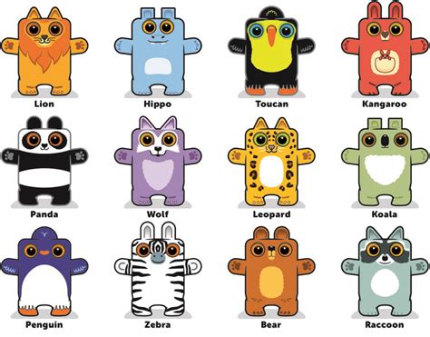 Boxibos Mini Box Paper Toys Box Buddies