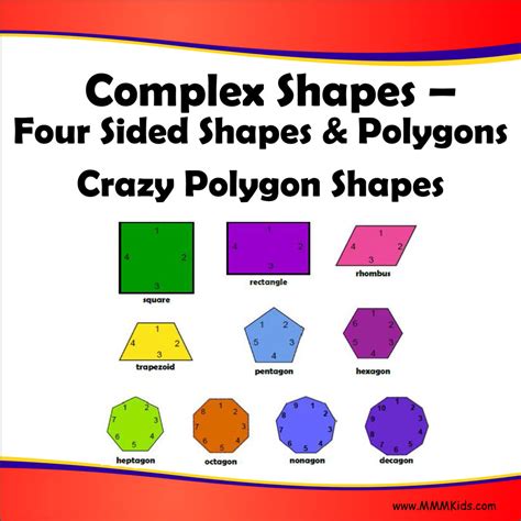 Four Sided Shapes And Polygons Crazy Polygon Shapes