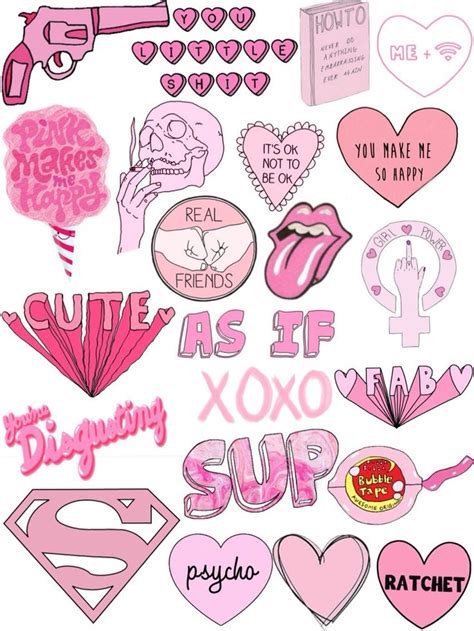X 3dwallpaperpink In 2020 Print Stickers Aesthetic Stickers