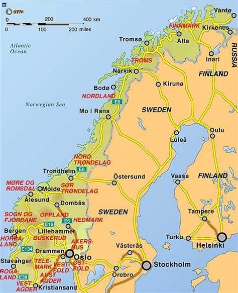 Kort Over Nord Norge Kort