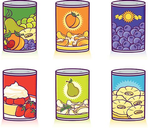 Royalty Free Canned Food Clip Art Vector Images