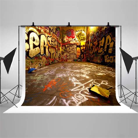 Graffiti Art Photography Backdrops Hip Hop Music Seamless Etsy