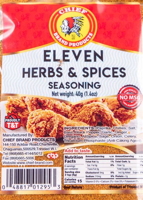 Chief Brand Eleven Herbs And Spices Caribcrate