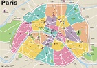 Mapa de París - Un mapa de París (Île-de-France - Francia)