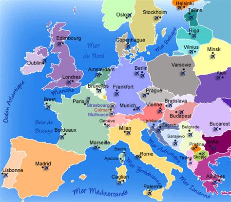 Carte De Leurope A Imprimer Les Pays Les Capitales Carte Europe Images