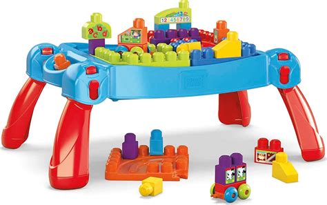 Mega Bloks Build N Learn Table Toys For 1 Year Old Boy